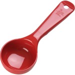 Carlisle FoodService Products Measure Miser Solid Measuring Spoon with Short Handle, 2 Ounces, Red, 1 Count (Pack of 1)