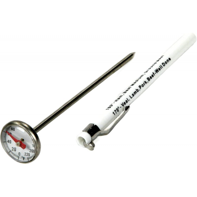 Chef Craft Select Instant Read Thermometer, 5.5 inches in Length, Stainless Steel