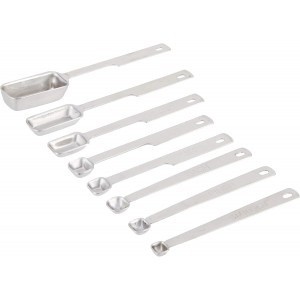 Norpro 8-Piece Stainless Steel Measuring Spoon Set, One Size, Metallic