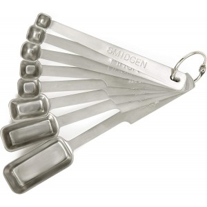 Norpro 8-Piece Stainless Steel Measuring Spoon Set, One Size, Metallic