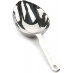 RSVP International Endurance Stainless Steel Measuring Scoop Collection, Oval, 1-Cup