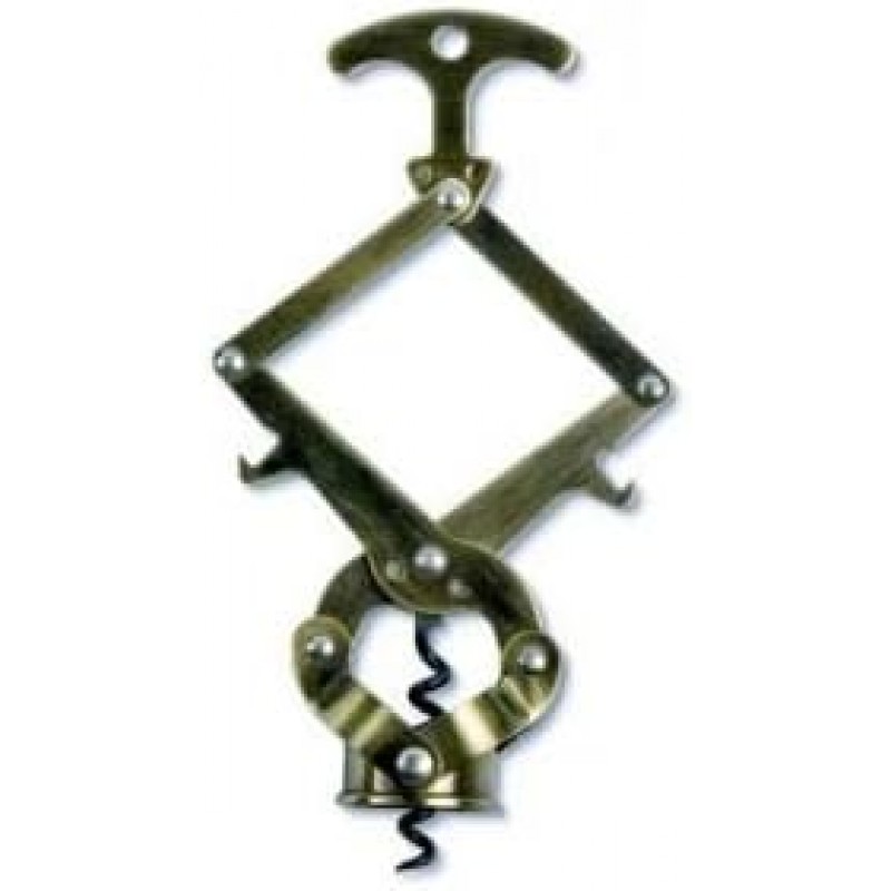 Lazy Tongs Corkscrew-antique Finish