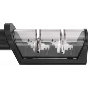 ZWILLING MIYABI Knife Sharpener, Ceramic & Diamond Discs, Matte Black