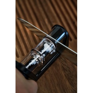 ZWILLING MIYABI Knife Sharpener, Ceramic & Diamond Discs, Matte Black