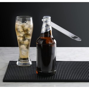 New Star Foodservice 533401 Stainless Steel Flat Bottle Opener, 7-Inch