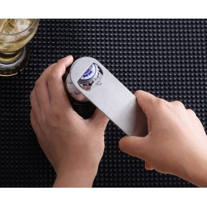 New Star Foodservice 533401 Stainless Steel Flat Bottle Opener, 7-Inch