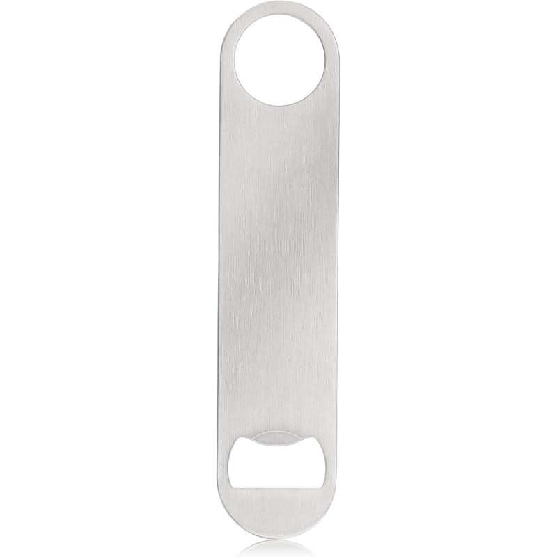 New Star Foodservice 533401 Stainless Steel Flat Bottle Opener, 7-Inch
