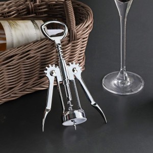 New Star Foodservice 48209 Zinc Alloy Wing Corkscrew, 7-Inch