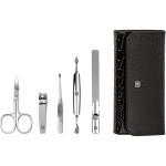 ZWILLING Manicure Set (5-Piece, Scissors, Clippers, Tweezers, Cuticle Pusher, Nail File), Classic, Black