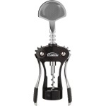 Trudeau Wine Opener Maison Deluxe Wing Corkscrew, Medium, Silver/Black