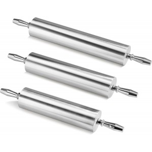 New Star Foodservice Extra Heavy Duty Restaurant Aluminum Rolling Pin, 18