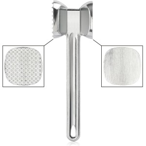 New Star Foodservice 36374 Heavy Duty Cast Aluminum Meat Tenderizer, 10-Inch