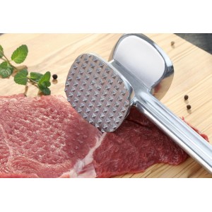 New Star Foodservice 36374 Heavy Duty Cast Aluminum Meat Tenderizer, 10-Inch