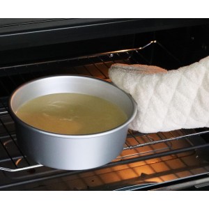 New Star Foodservice Oven Mitts with Extra Defense, up to 400F, Set of 2 (Tan (Terry Cloth), 13-Inch (Set of 2))