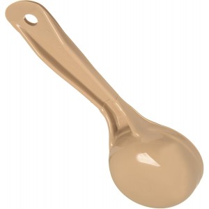 Carlisle FoodService Products Measure Miser Plastic Measuring Spoon with Short Handle, 2 Ounces, Beige, 1 Count (Pack of 1)
