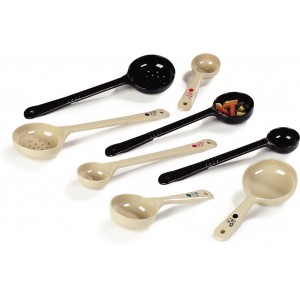 Carlisle FoodService Products Measure Miser Plastic Measuring Spoon with Short Handle, 2 Ounces, Beige, 1 Count (Pack of 1)