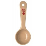 Carlisle FoodService Products Measure Miser Plastic Measuring Spoon with Short Handle, 2 Ounces, Beige, 1 Count (Pack of 1)