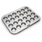 Fox Run Mini Muffin and Cupcake Pan, 24 Mini Cups, Stainless Steel Baking Pan, 10.5 x 13.75 x 1.5 inches,