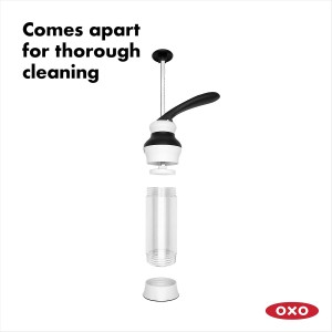 OXO Good Grips 14-Piece Cookie Press Set, Cookie Press with 12 Stainless Steel Disks and Storage Case, Holiday Baking and Everyday Treats, Essential Baking Supplies