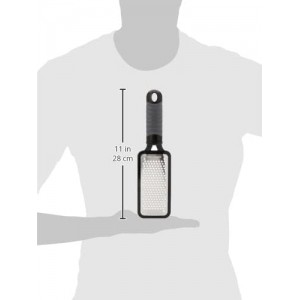 Microplane Home Series Multipurpose Coarse Grater - Easy to Use, Perfect for Everyday Cooking (Black)