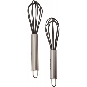 Farberware Professional Silicone Mini Whisks (Set of 2), Black