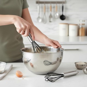 Farberware Professional Silicone Mini Whisks (Set of 2), Black