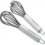 Farberware Professional Silicone Mini Whisks (Set of 2), Black