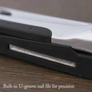 KAI Japanese Nail Clippers With Side Nail File, Stainless Steel, Made in Japan