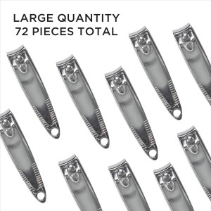 Diane D904 Stainless Steel Nail Clippers with Fold Out File - 72 Count (Pack of 1)