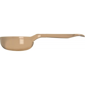 Carlisle FoodService Products Measure Miser Plastic Perforated Measuring Spoon with Short Handle, 4 Ounces, Beige