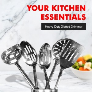 Chef Craft Select Slotted Skimmer, 13.75 inch, Stainless Steel