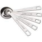 Stainless Steel Measuring Spoons, Set of 5