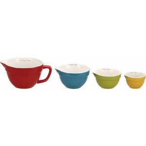Creative Co-Op Bowl Shaped Measuring Cups (Set of 4 Sizes)