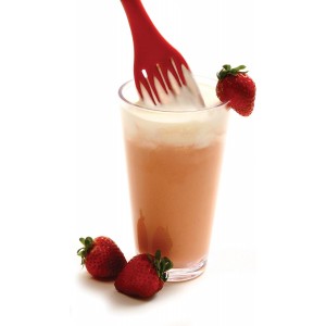 Norpro Grip EZ Fiskie Red Santoprene Combination Fork and Whisk