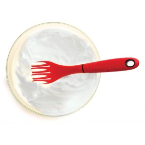 Norpro Grip EZ Fiskie Red Santoprene Combination Fork and Whisk
