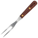 HIC Kitchen HIC Harold Import Co. Dexter-Russell Granny Fork, Stainless Steel with Walnut Handle, Made in the USA, Brown