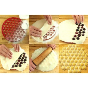 Dumpling and Small Pierogi Maker. A Hand Press Kitchen Machine for Uszka