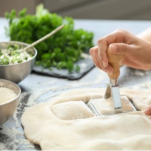 Fox Run 57670 Ravioli Cutter Stamps, Round & Square, Set of 2 , 2.75 x 4.75 x 5.75 inches