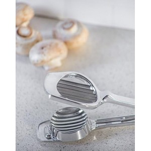 Fox Run Mushroom and Egg Slicer, Cast Aluminum,Silver