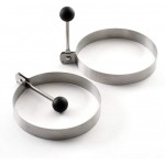 Norpro Stainless Steel Round Egg/Pancake Rings, 3.75