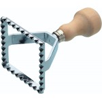 KitchenCraft World of Flavours Square Ravioli Cutter, 7 x 7 x 11.5 cm, Silver/Beige