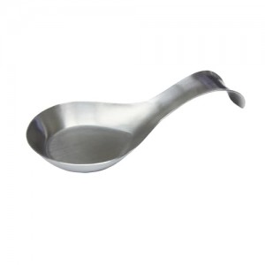TableCraft Products HB1 Single Spoon Rest, Stainless Steel Brushed