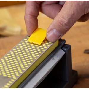 Smith's 50448 6” Diamond Tri-Hone Stone Sharpening System - Grey - Fine, Natural, & Coarse Stones - 3-Way Honing - Nonslip Rubber Feet - Restore Tools, Hunting, Kitchen, Fishing & Pocket Knives