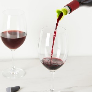 Assorted Lily Wine Pourer and Stoppers by True