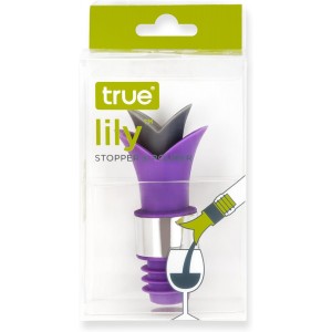 Assorted Lily Wine Pourer and Stoppers by True