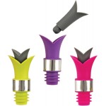 Assorted Lily Wine Pourer and Stoppers by True