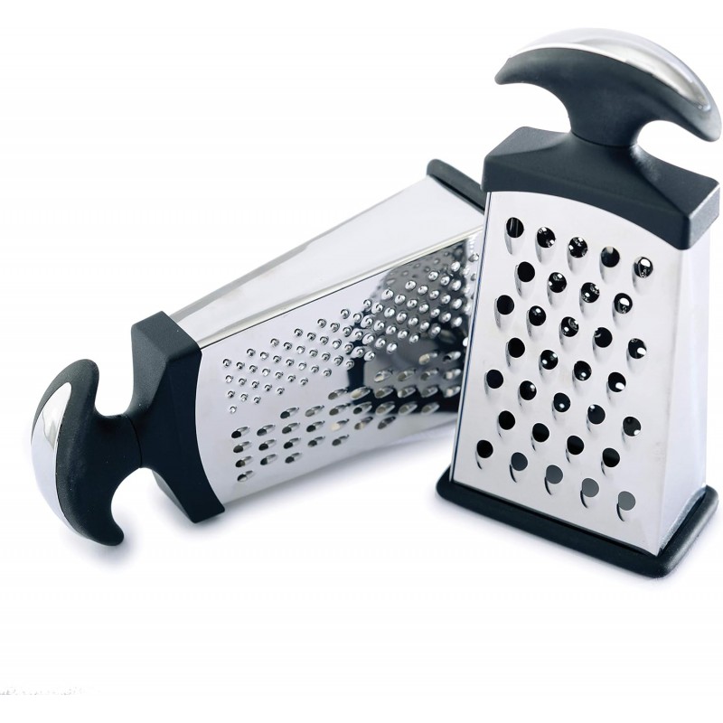 Norpro Mini Grip-EZ Slim Grater with 3 Surfaces, Silver