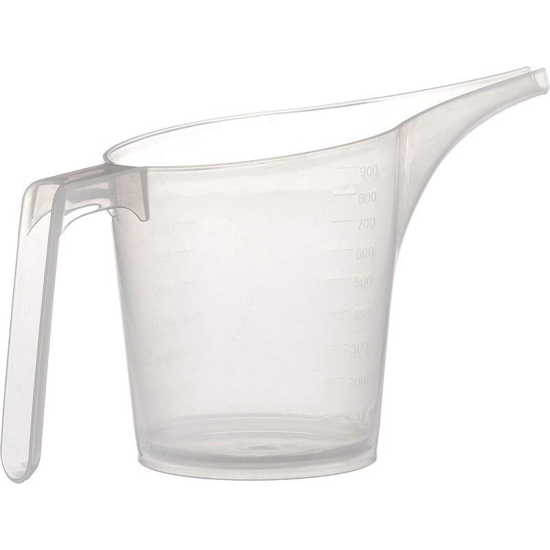 Fox Run Easy Pour Measuring Cup with Funnel Spout, 3.5, Clear Plastic