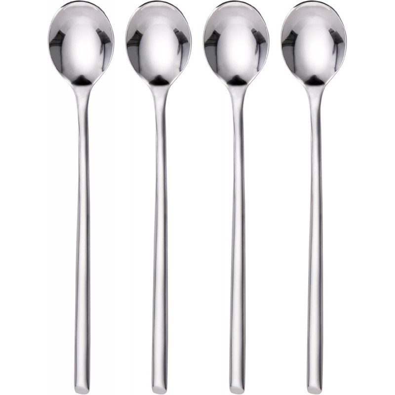 Towle Living Wave Stainless Steel Beverage Spoon, Set of 4