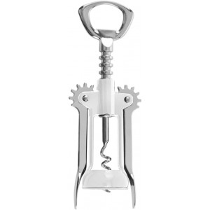Deluxe Wing Corkscrew Chrome/White Carde...